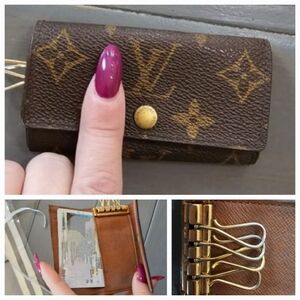 Louis Vuitton 100% Authentic Women's Brown Monogram Multicle 4 Key case